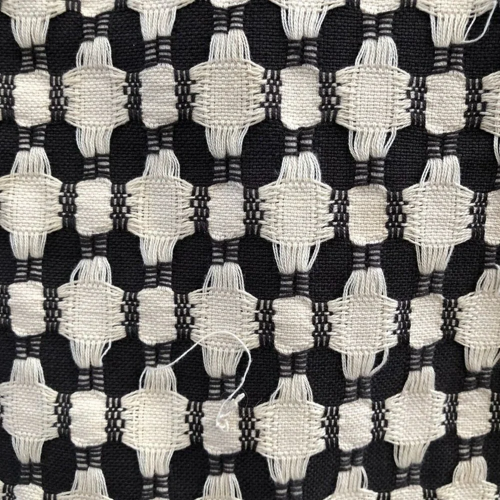 CRATE & BARREL Tahona‎ Obsidian Textured Tassels Pillow Cover